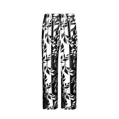 Ensemble Trois Pièces Femme  Cardigan Long  Top  Pantalon Large Imprimé Floral